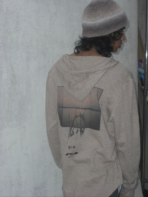 ECO FABRIC HOODIE -BROWN-